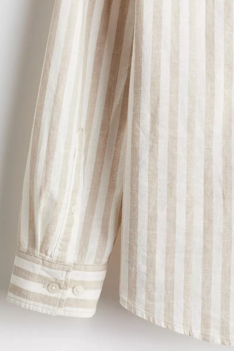 Regular Fit Linen-blend shirt