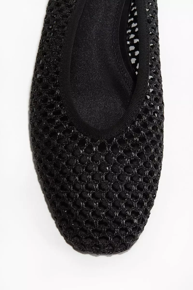 Braided ballet pumps