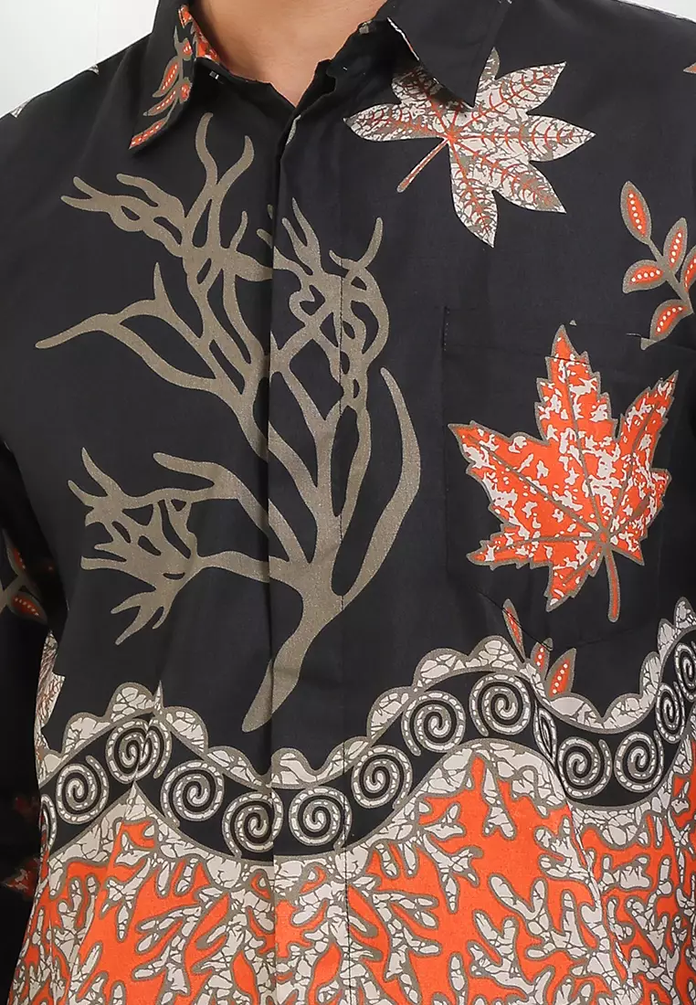 Ranting Kemeja Batik Exclusive Premium Pria Casual Modern Lengan Panjang