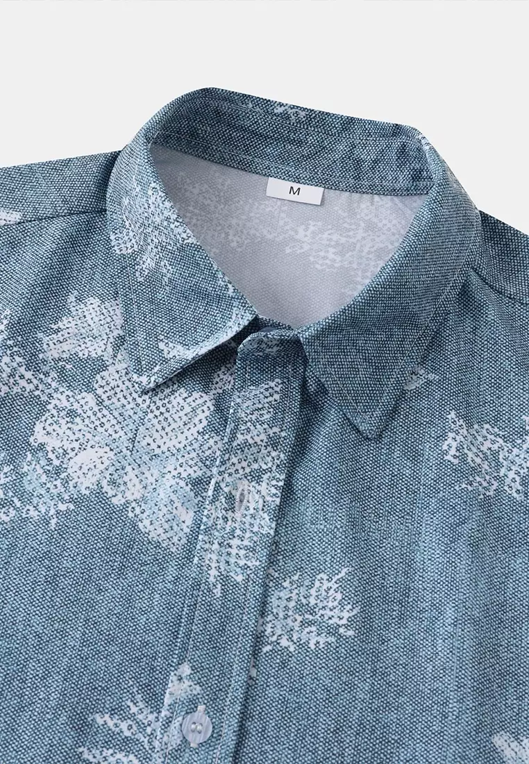 夏威夷印花短袖襯衫 YL-C298