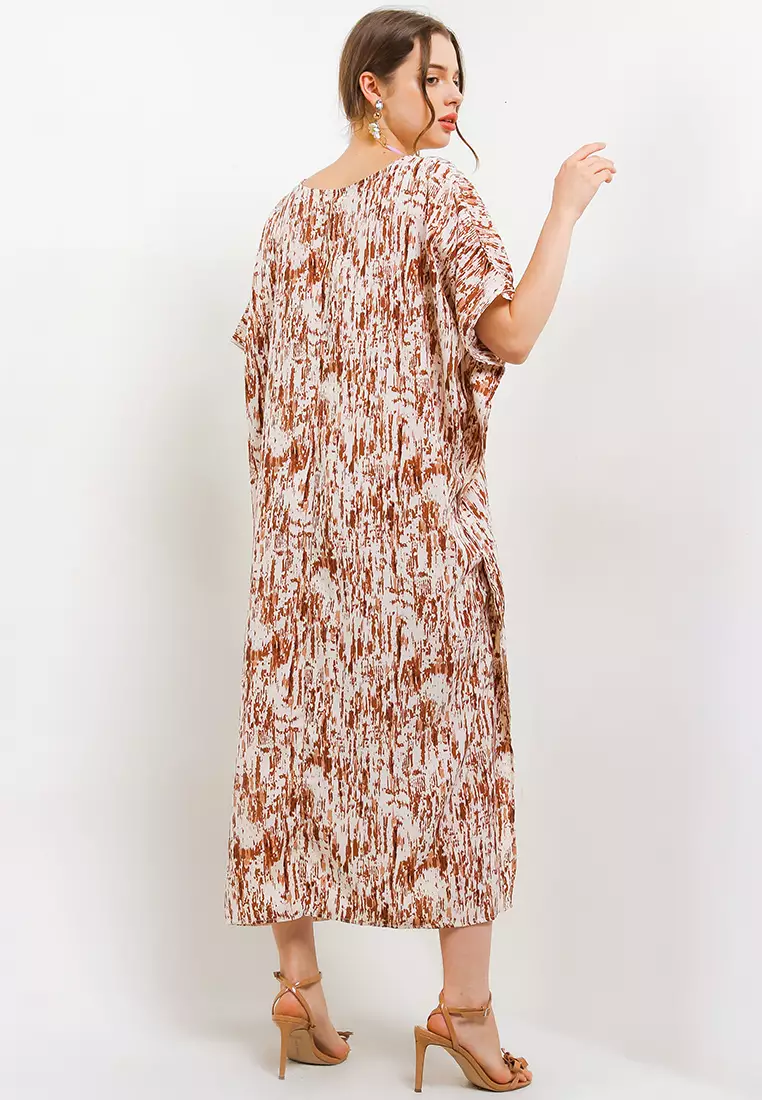 V Neck Printed Kaftan
