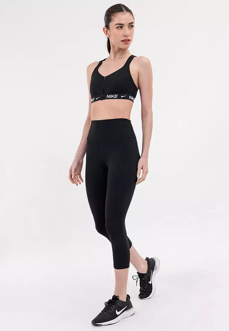 Indy High Support Padded Front-Zip Sports Bra