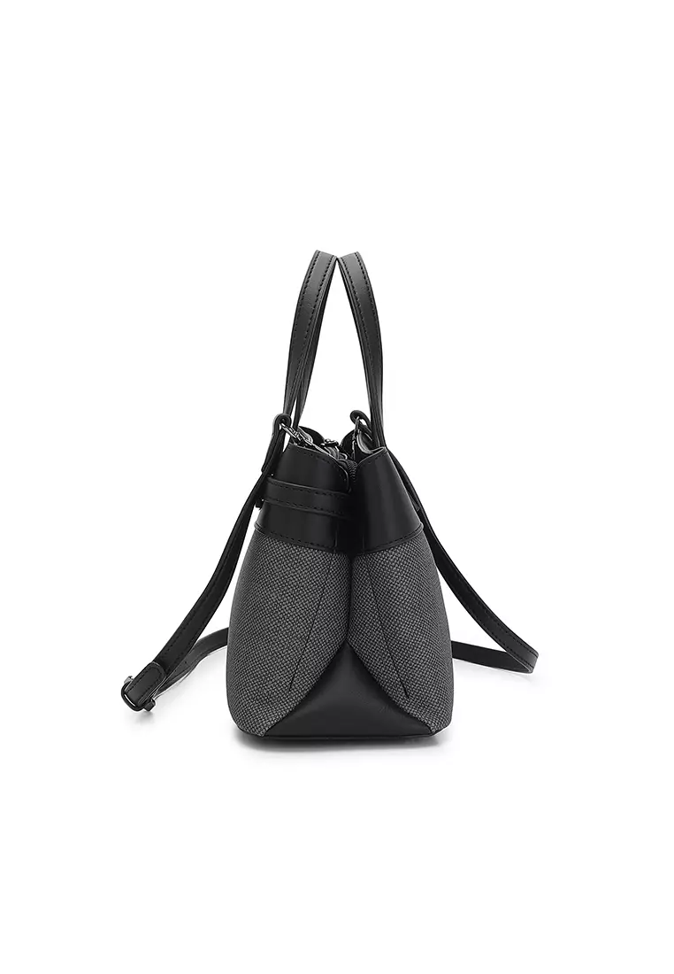 Women's Top Handle Bag / Sling Bag / Crossbody Bag / Shoulder Bag (Tas Tangan Wanita / Tas Selempang Wanita / Tas Bahu Wanita) - Hitam