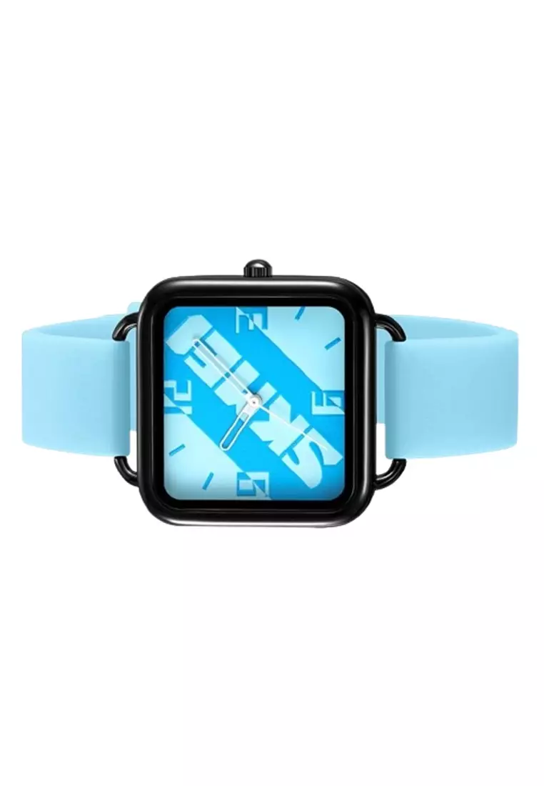 Jam Tangan Pria Analog Date SKME Silica Strap Tahan Air ORIGINAL - Blue