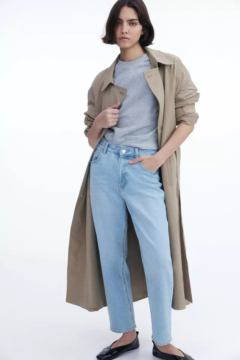 Buy H&M Slim Straight High Ankle Jeans 2025 Online ZALORA