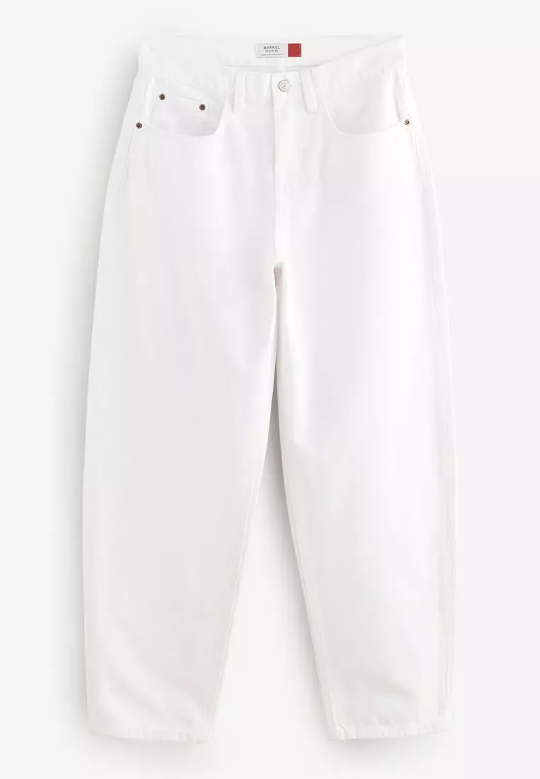 100% Cotton Barrel Leg Jeans