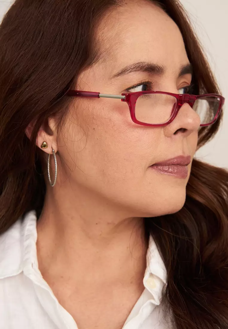 Clic Magnetic Reading Glasses +1.25 for 42-43 Years Old Original Fuchsia