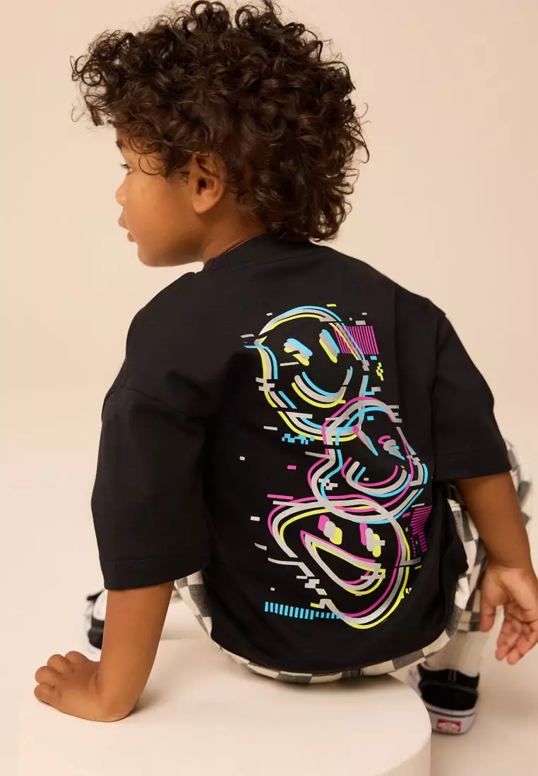 Short Sleeve Back Print 100% Cotton T-Shirt