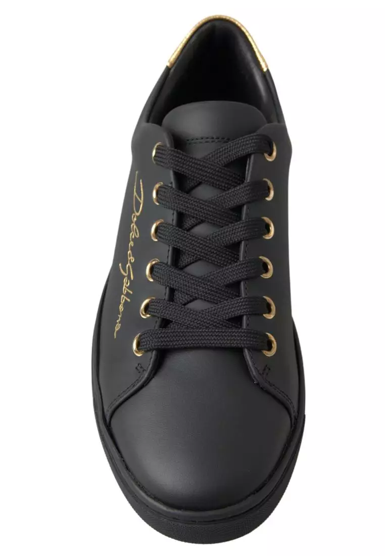 Black and gold cheap dolce and gabbana shoes