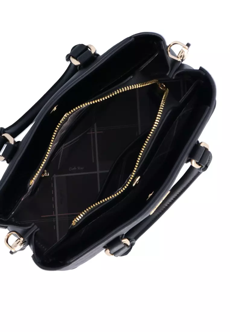 Black Logogram Tote Bag