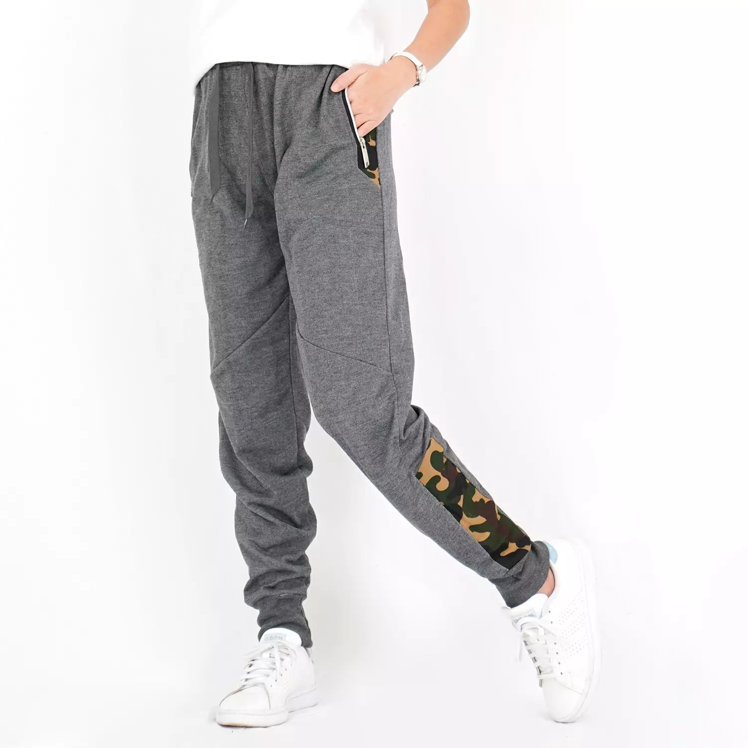 OKECHUKU Even Celana Jogger Wanita Army Kombinasi Celana Panjang Wanita