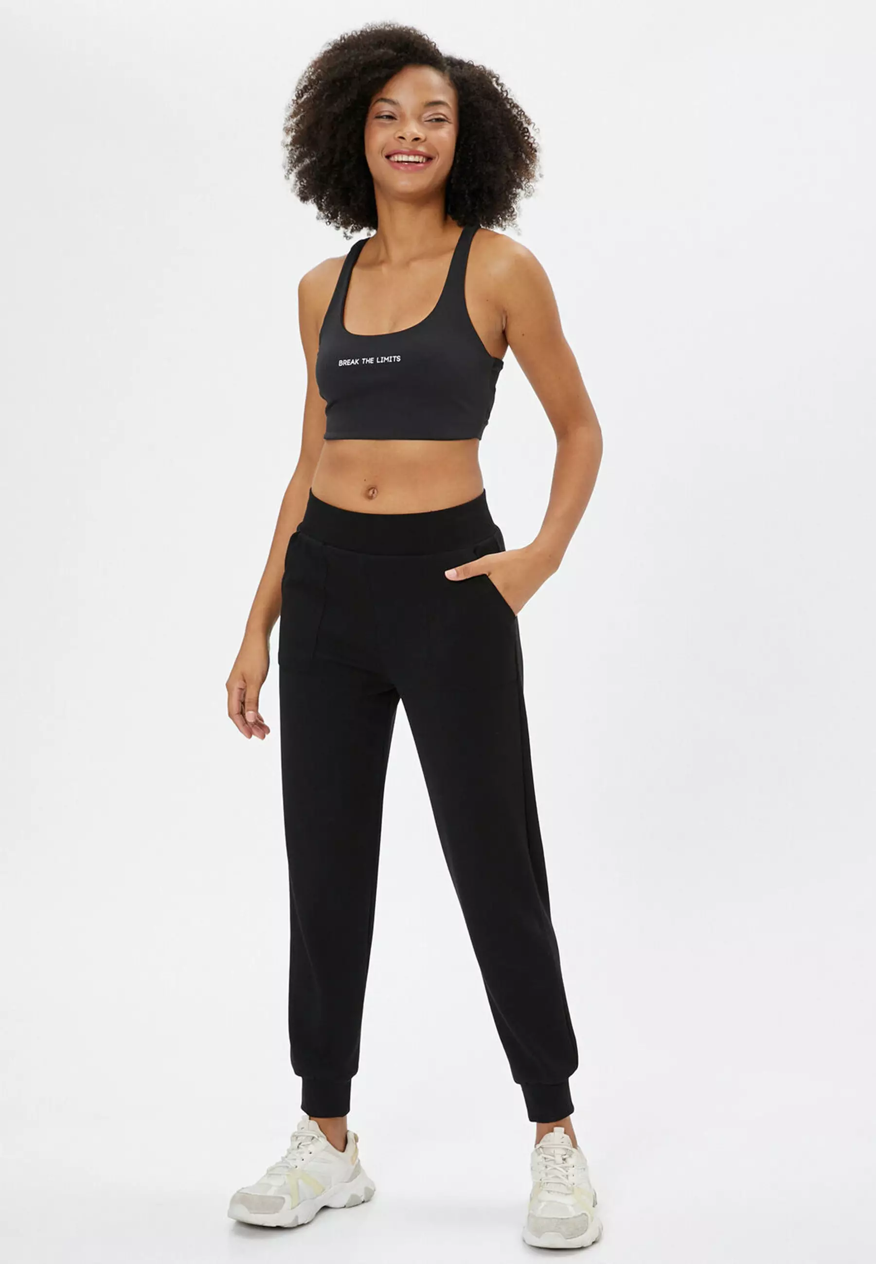 Buy KOTON High Waist Jogger Sweatpants with Pocket Viscose Fabric