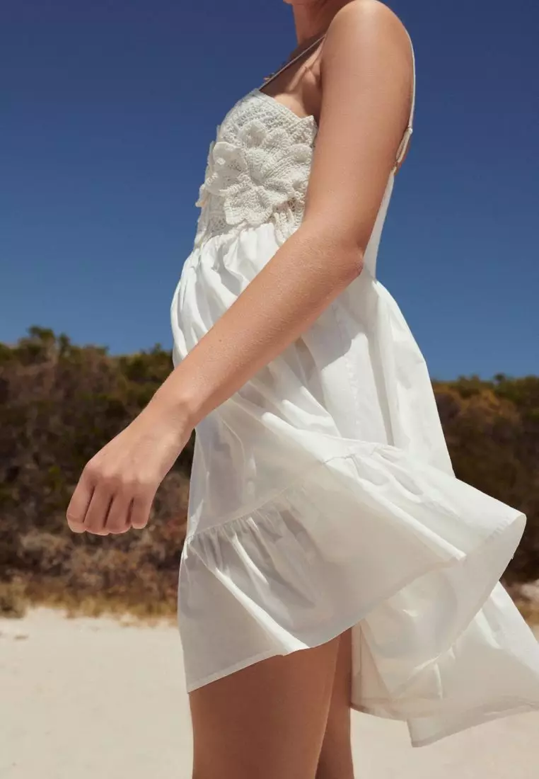 Buy NEXT Crochet Mix Mini Summer Dress 2026 Online | ZALORA
