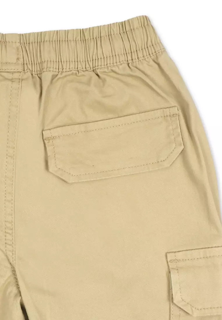Boys Twill Cargo Jogger Pants 