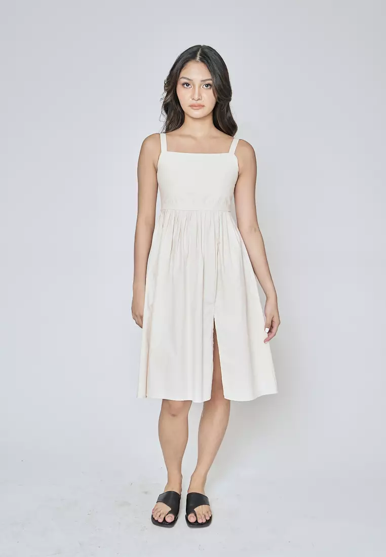 SIIILON／Side kicks sweat dress side kicks sweat dress siiilon（Sleeveless Side Slit With