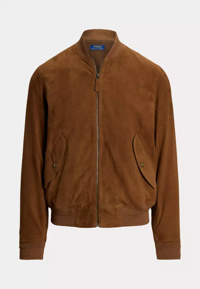 Suede Bomber Jacket