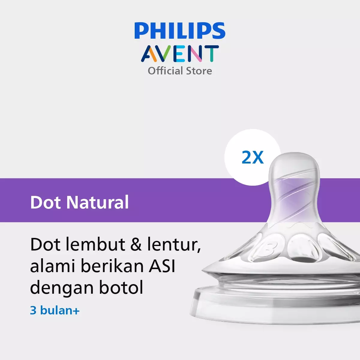 Ukuran top dot avent