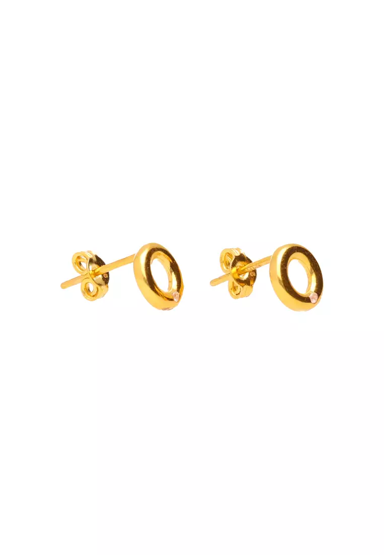 Gold earrings in 2025 low price