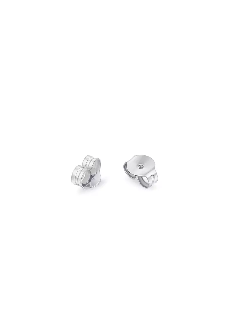 White gold online earring studs
