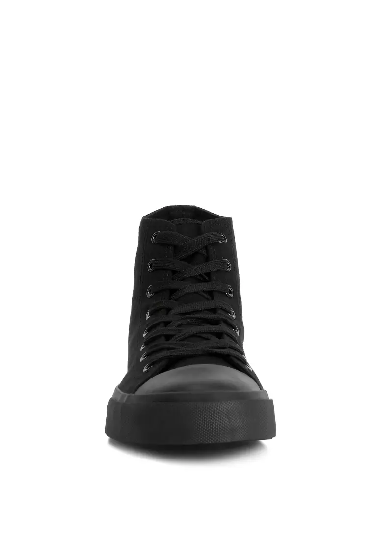 Buy London Rag Black High Ankle Canvas Sneakers 2024 Online ZALORA