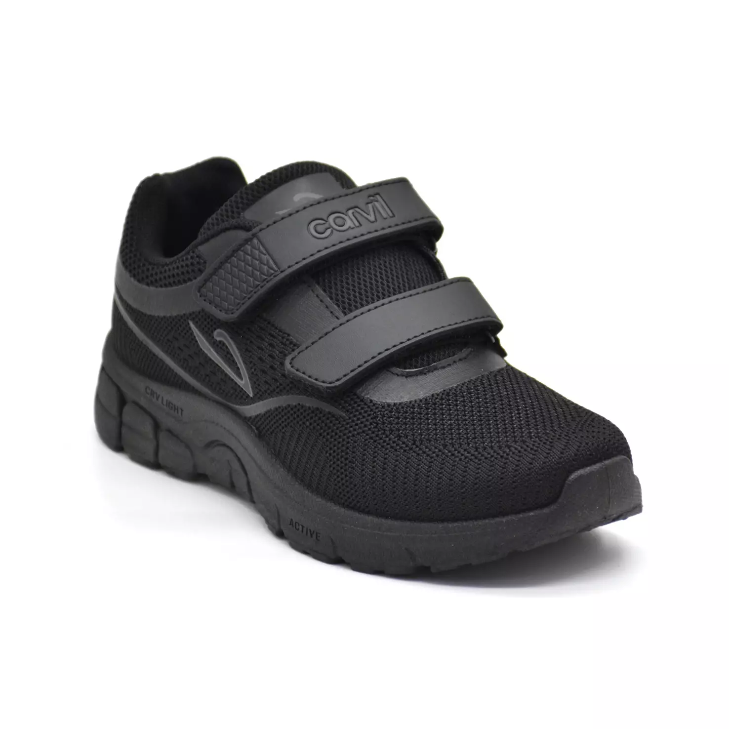 Carvil Sepatu Sekolah Anak Breckan-01 LC Black/ Black