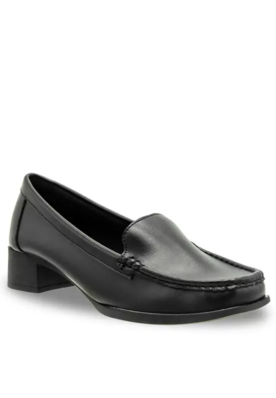 Block Heel Loafers