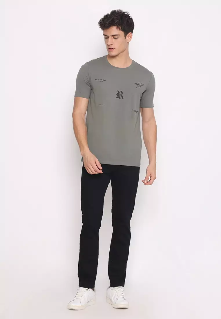 RBJ T-Shirt Cotton Spandex Pria 2562370111