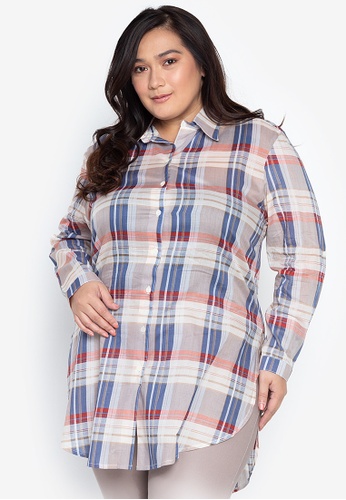 gingham shirt plus size