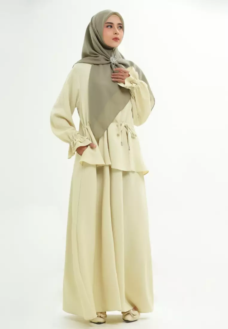 Rabbani - Gamis Muslim Dresslim Couple Lavani - French Vanilla
