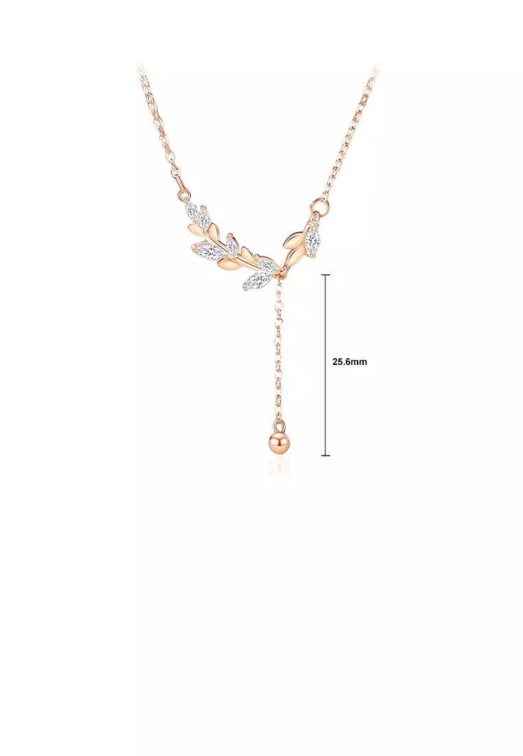 Rose gold hot sale tassel necklace