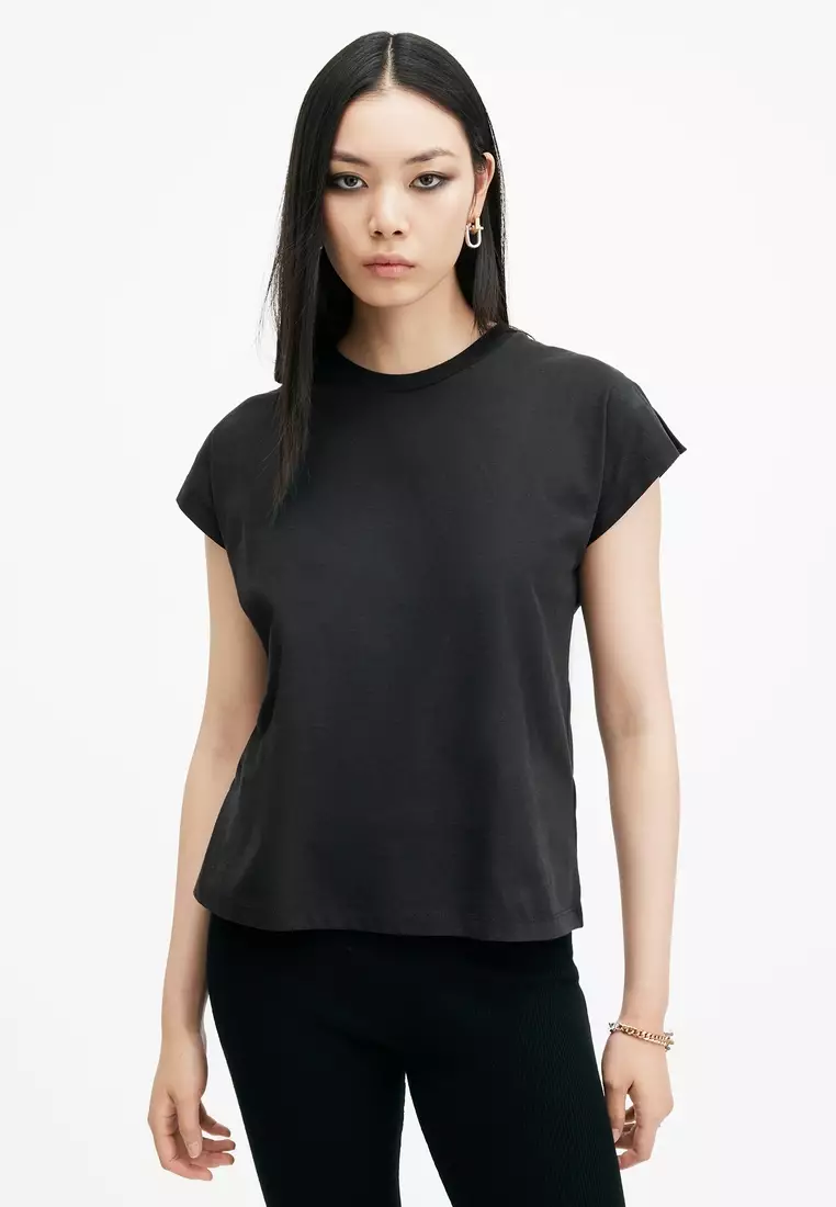 tシャツ RUE SPLIT SHOULDER CREW NECK T-SHIRT | RUE スプリット ショルダー クルー ネック Tシャツ レデ Buy AllSaints Rue Split Shoulder Crew Neck T-Shirt 2025