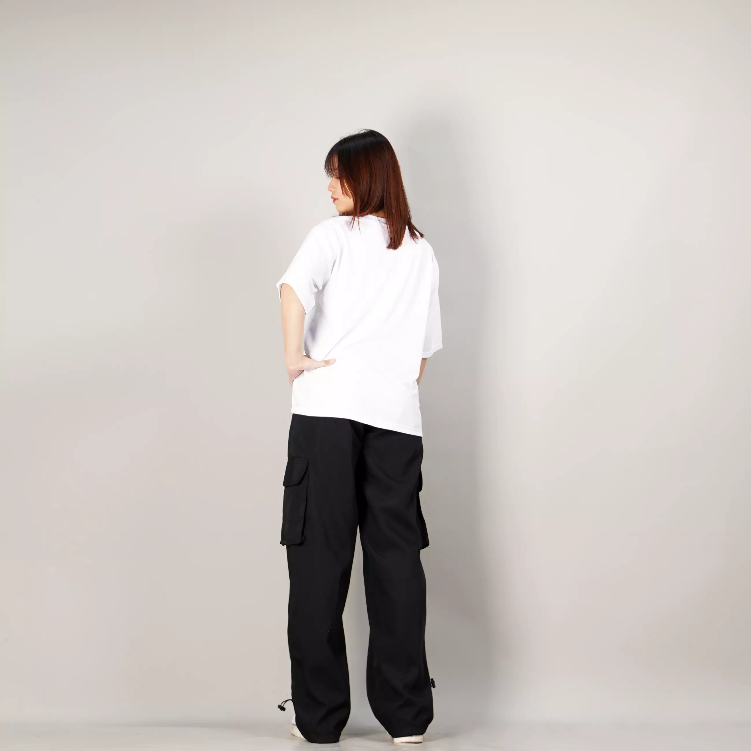 GEORGIE Kaos Putih Polos TShirt Polos Basic T-Shirts Wanita Lengan Pendek - PUTIH