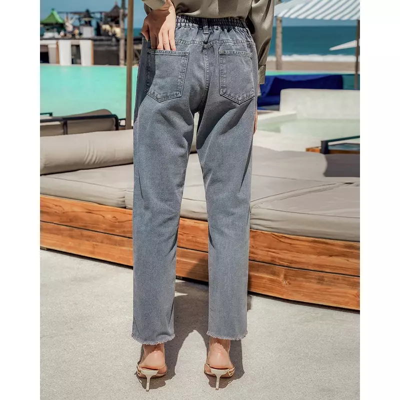 Jual geulis.id Geulis.id HERRA DENIM PANTS (2 warna) Bottom - GREY ...