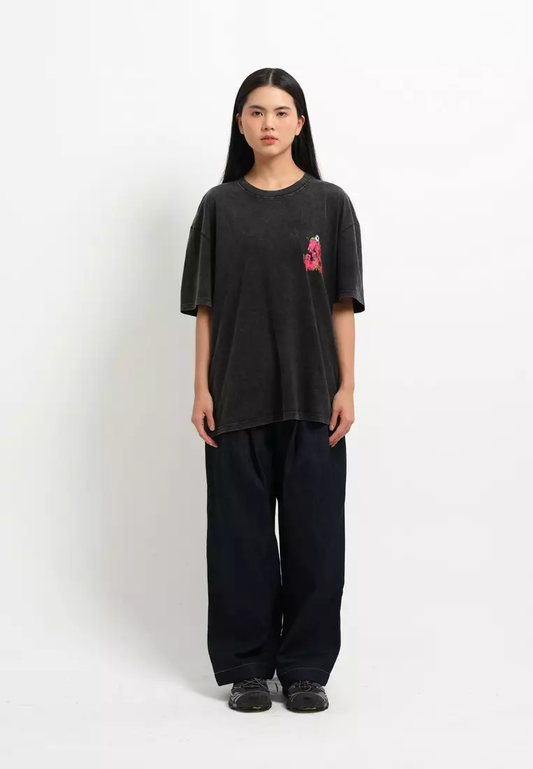 3Second Kaos Unisex Lengan Pendek Relaxed Fit Katun Carlos 290125