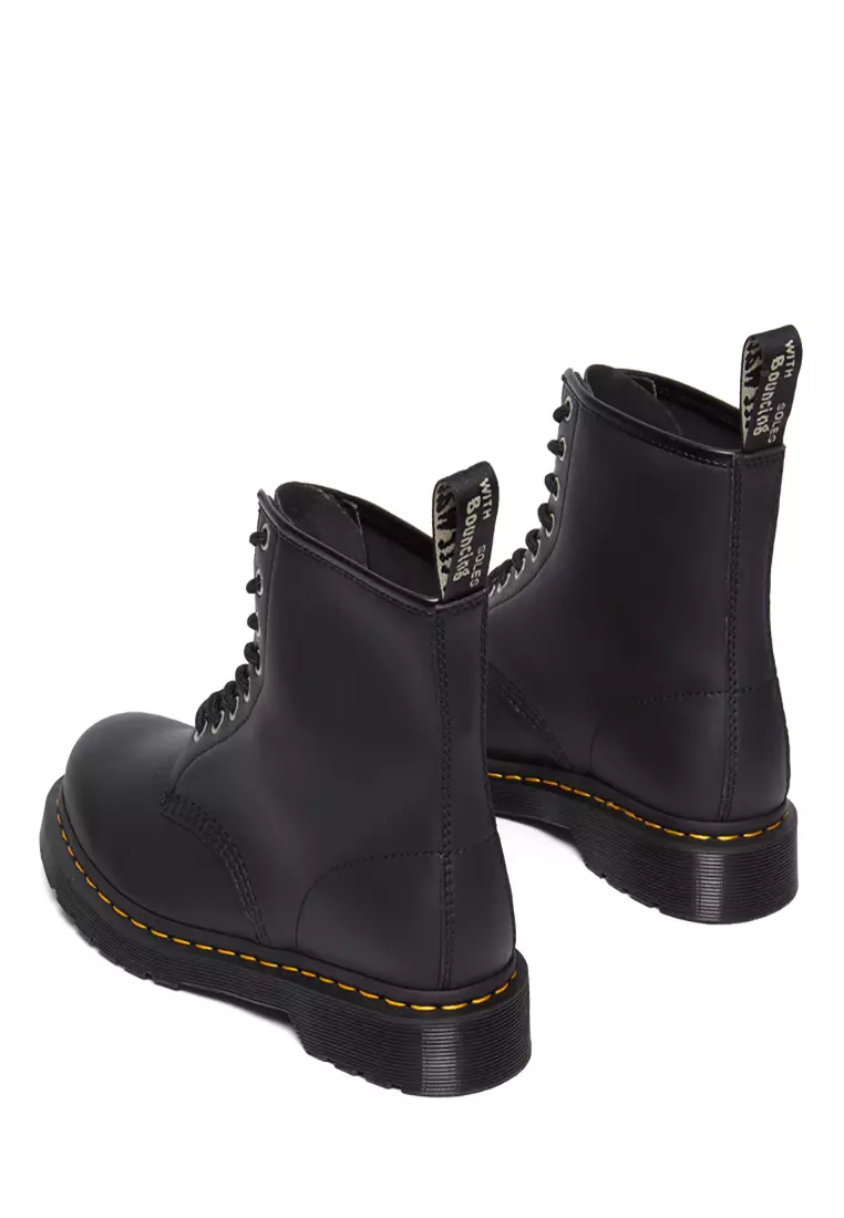 1460 Genix Nappa Leather 8-eye Ankle Lace-Up Boots Black - Women