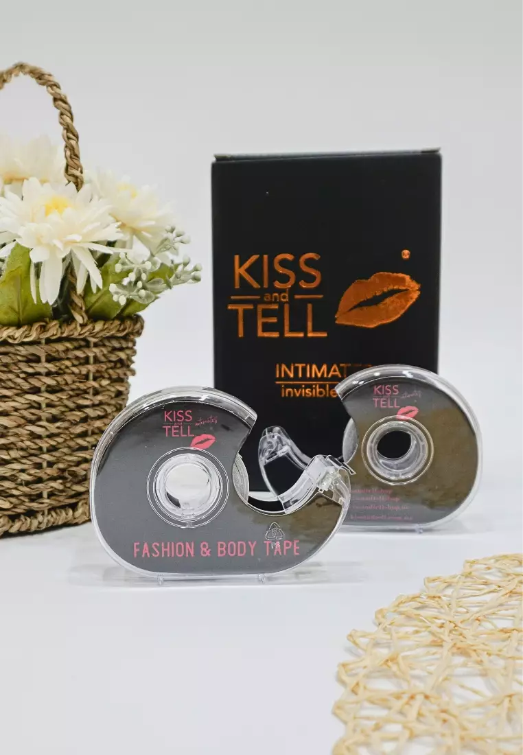 2 Pack Clothes Tape Lingerie Tape Adhesive Body Tape 防走光貼隐形双面胶防滑神奇(二卷入）
