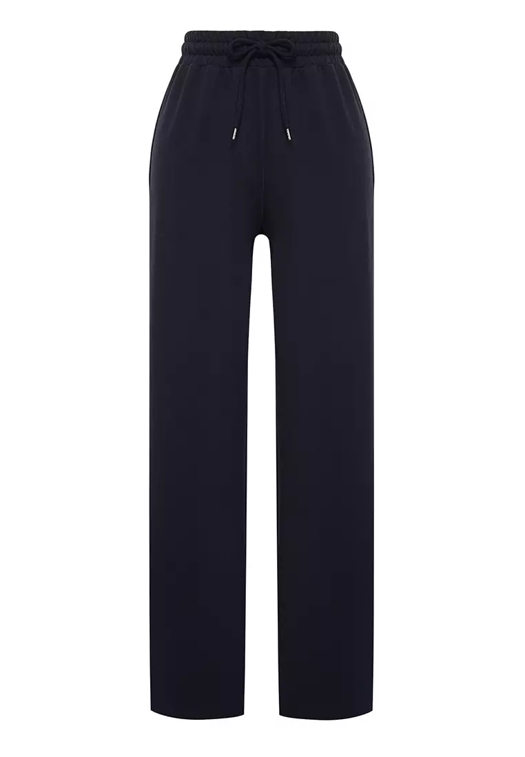 Elastic Wide Leg Pants