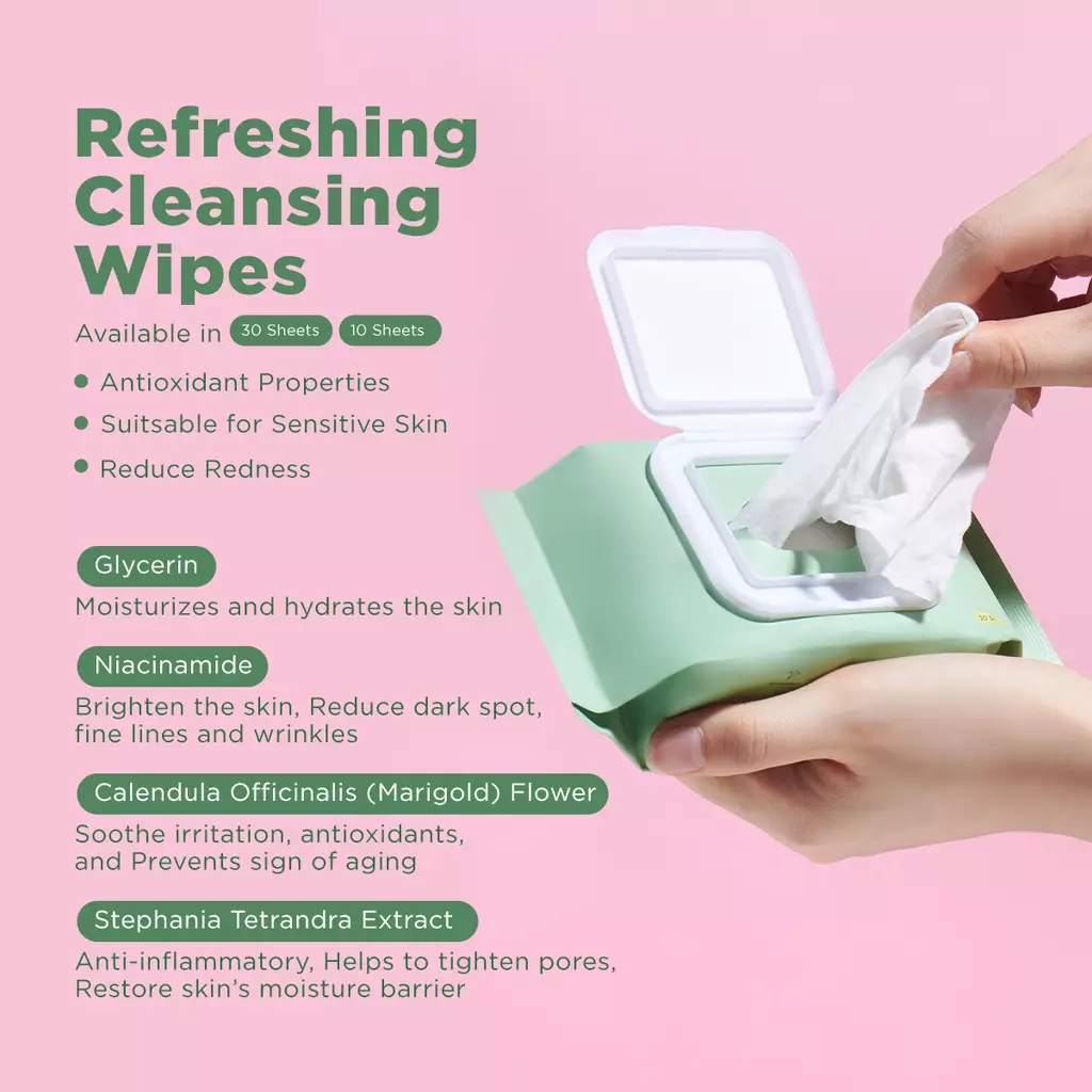 Luxcrime Refreshing Cleansing Wipes - 30 sheets