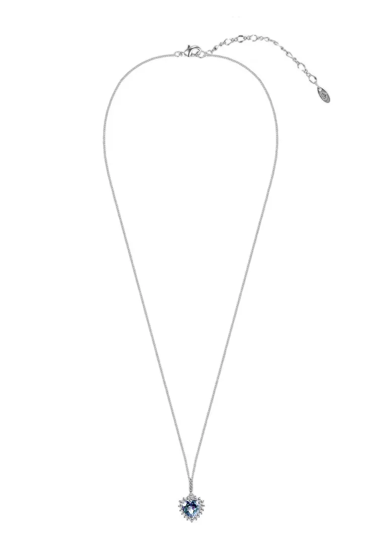 [ Alexandrite Collection ] Blazing Heart Alexandrite Pendant Silver S925 WG - Kalung by Her Jewellery