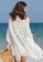 LYCKA white BC1019 Lady Beachwear Long Breezy Beach Cover-up White 1A25DUSE41BF40GS_2