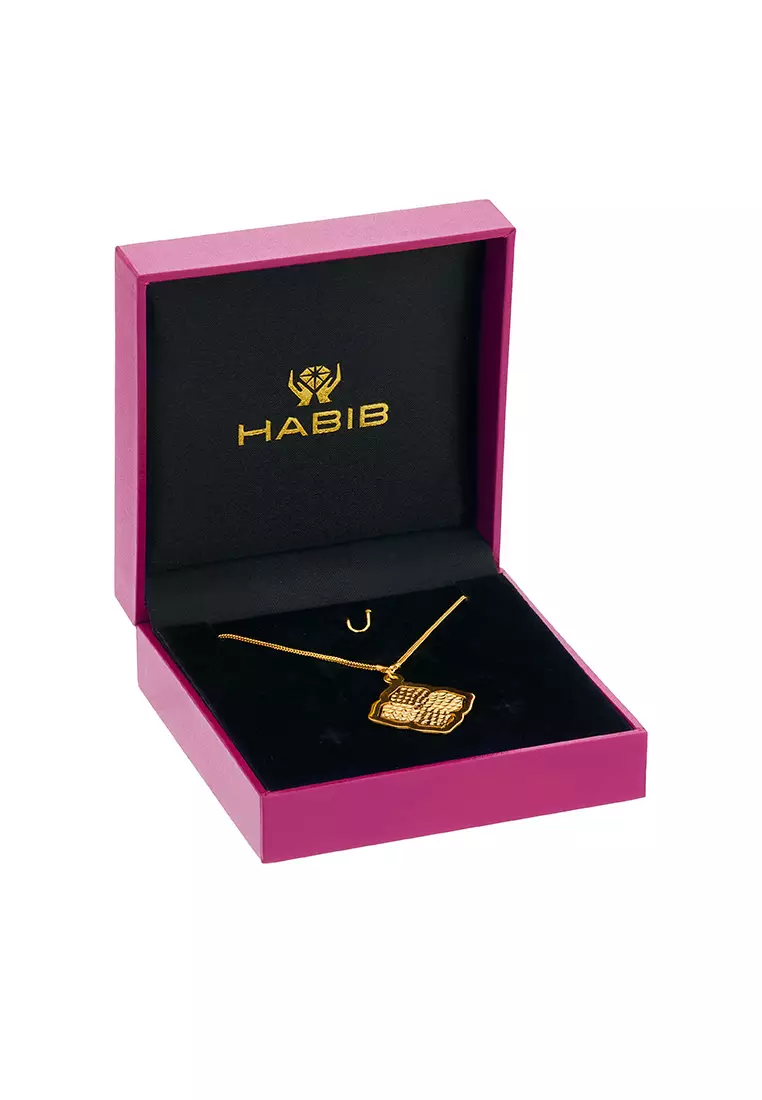 HABIB AL-ZAHRA | 916/22K Yellow Gold Necklace HLZN0031224