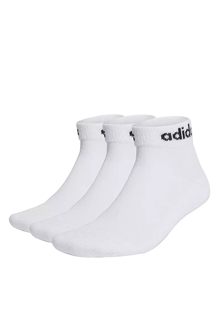 linear ankle cushioned socks 3 pairs