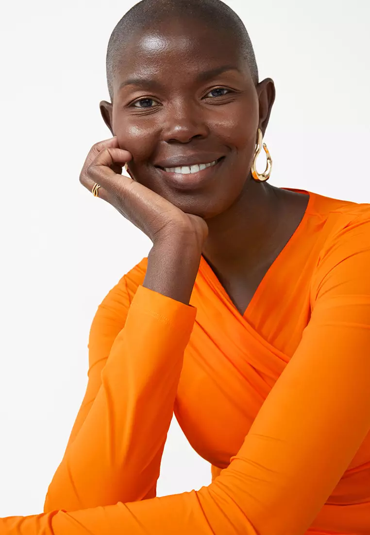 Fitted Asymmetric Ruched Top