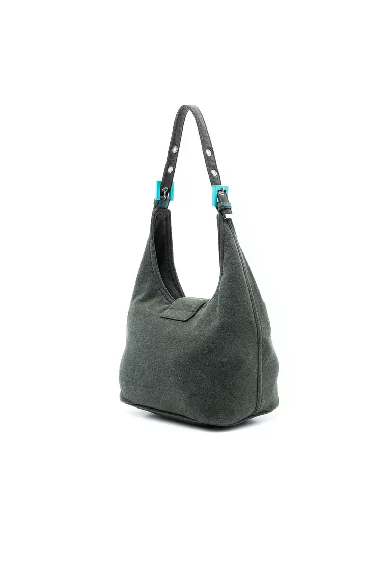 Pre-Loved Fendi Cotton Shoulder Bag