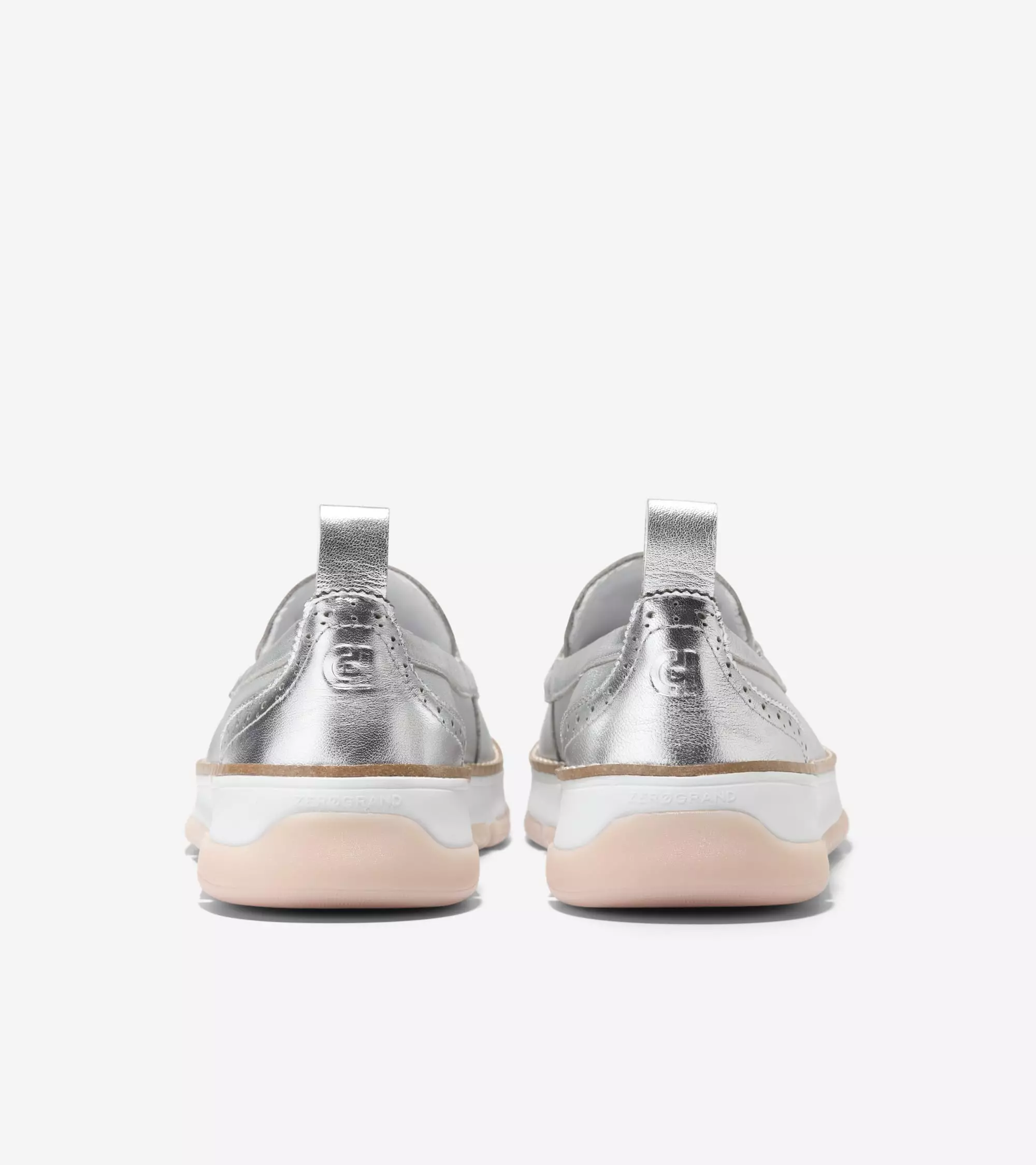 Cole Haan Women Zerogrand Revel Venetians - Sepatu Wanita (Silver)