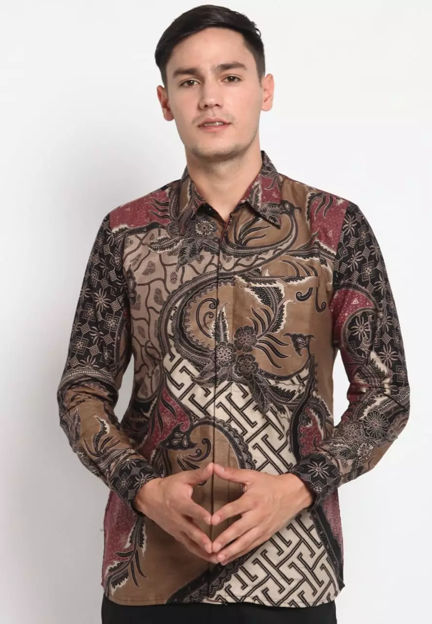 Jual ABIROY Kemeja Batik Pria Premium Slimfit Elegant Modern Lengan ...