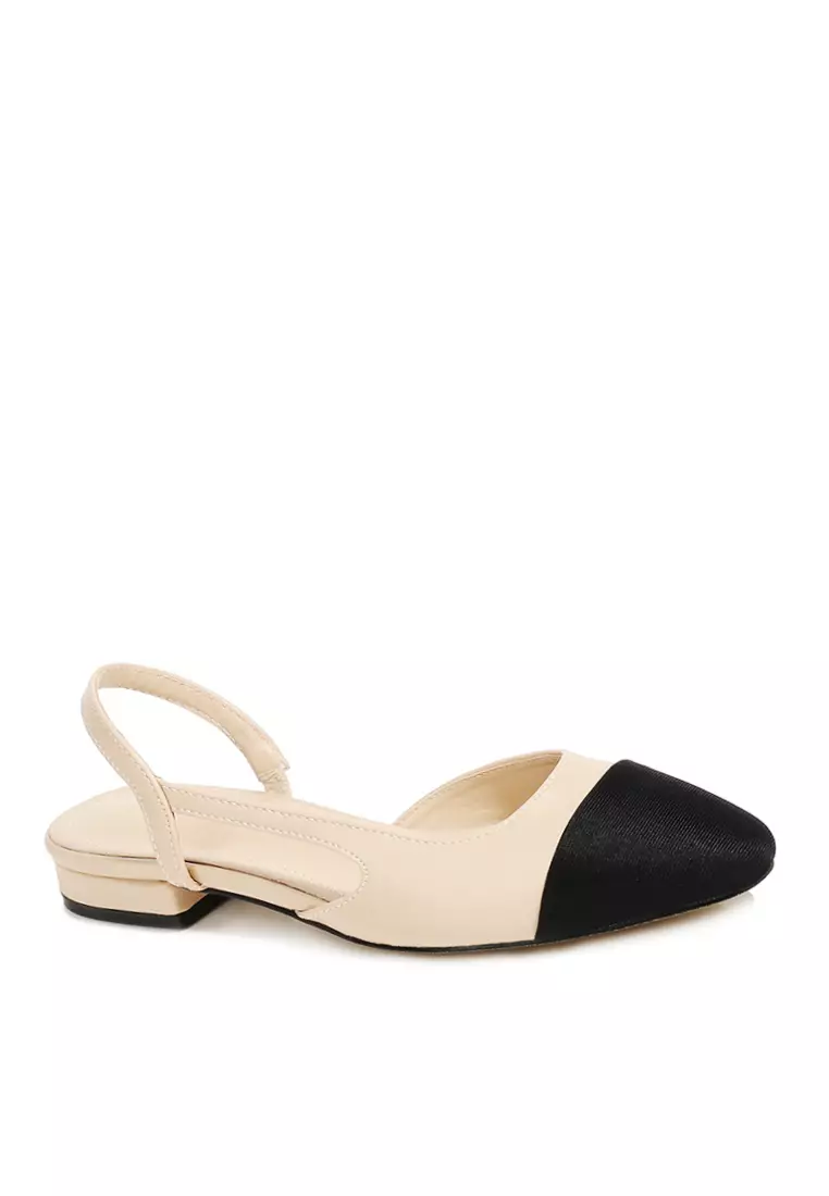 Discount on Twenty Eight Shoes  shoes - SKU: VANSA Fashion Color Block Back Strap  Low Heel Shoes VSW-F328.1.5