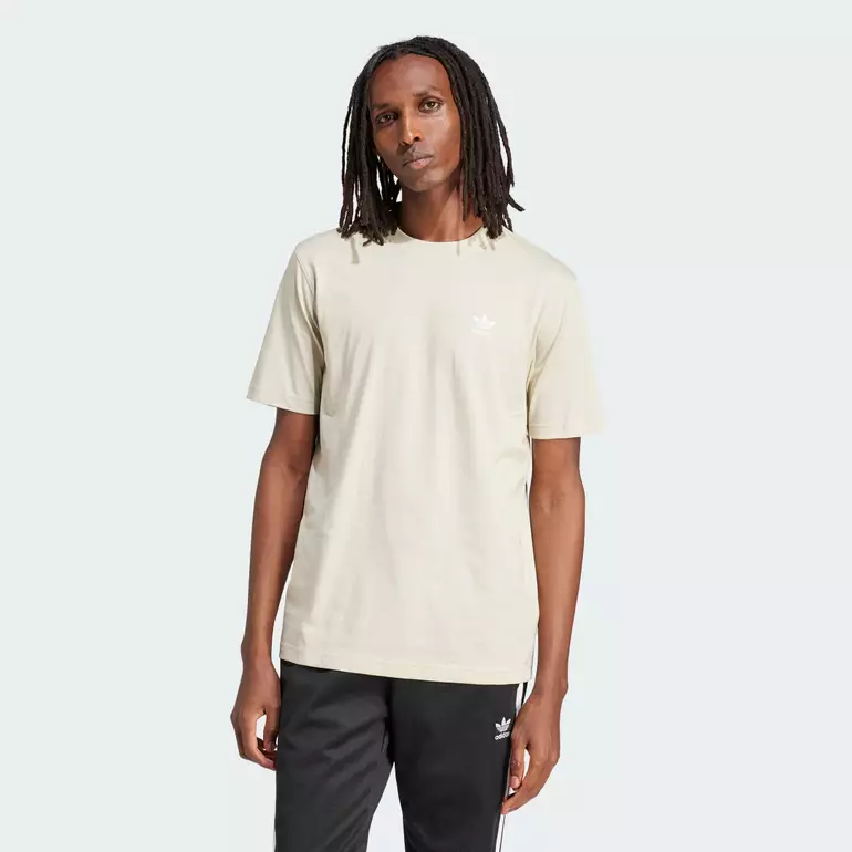 Lifestyle Trefoil Essentials Tee Men Beige IR9689