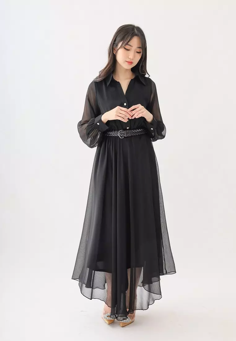 Lunar Party Dress Black