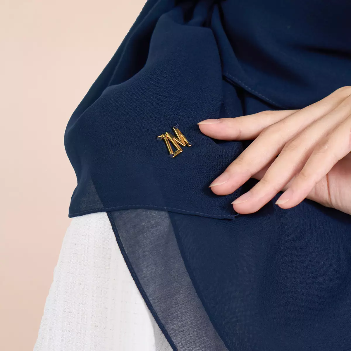 ZM Zaskia Mecca - Qiola Mednight Scarf - Kerudung Segi Empat